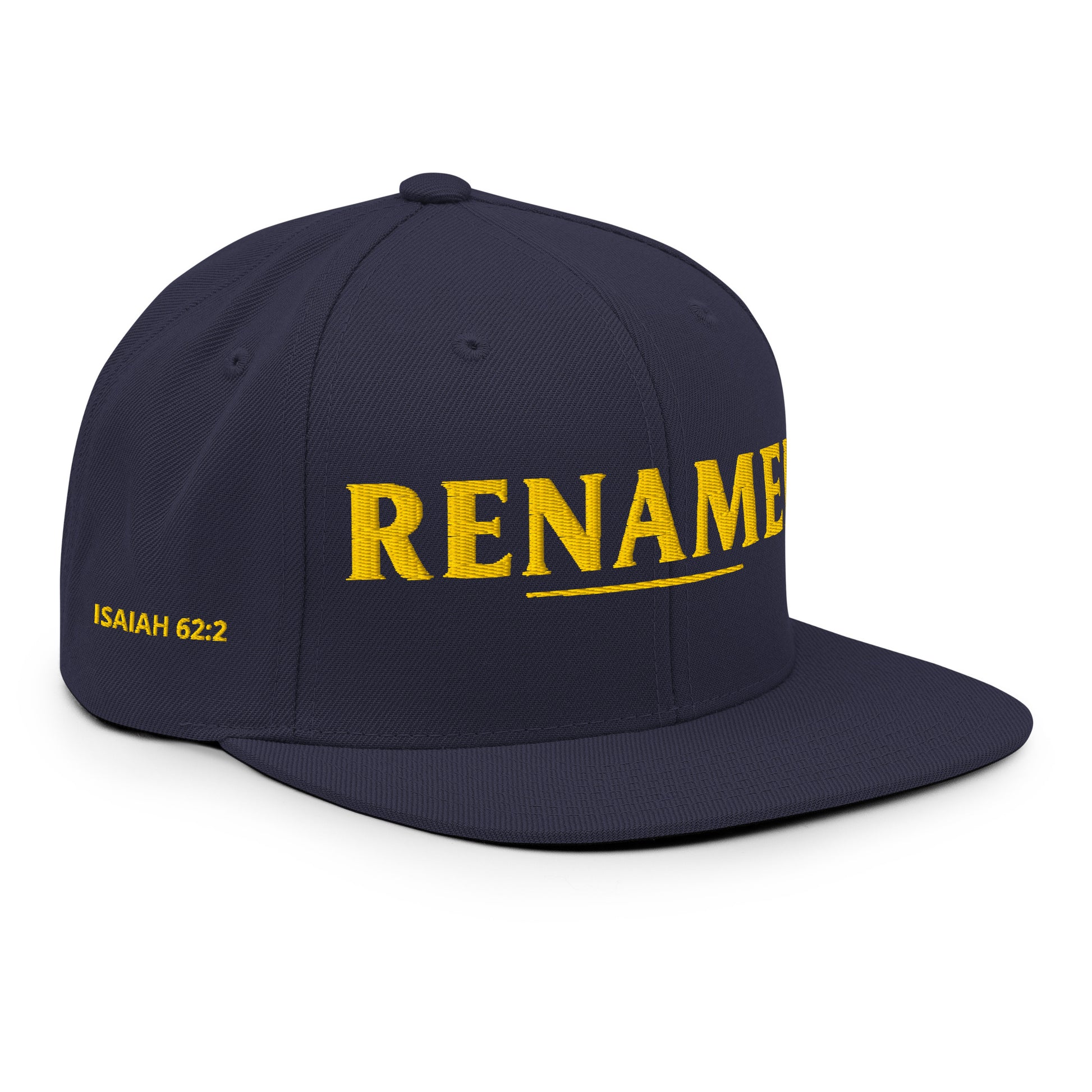 Renamed Classic Snapback - Navy - Right Front View