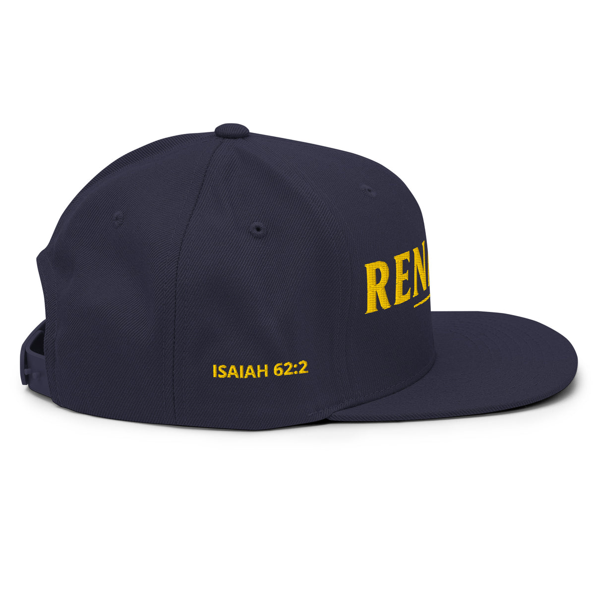 Renamed Classic Snapback - Navy - Right Side View