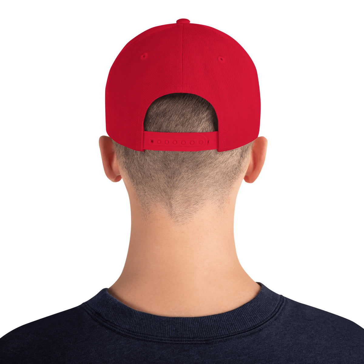 Royalty Classic Snapback - Red - Back View