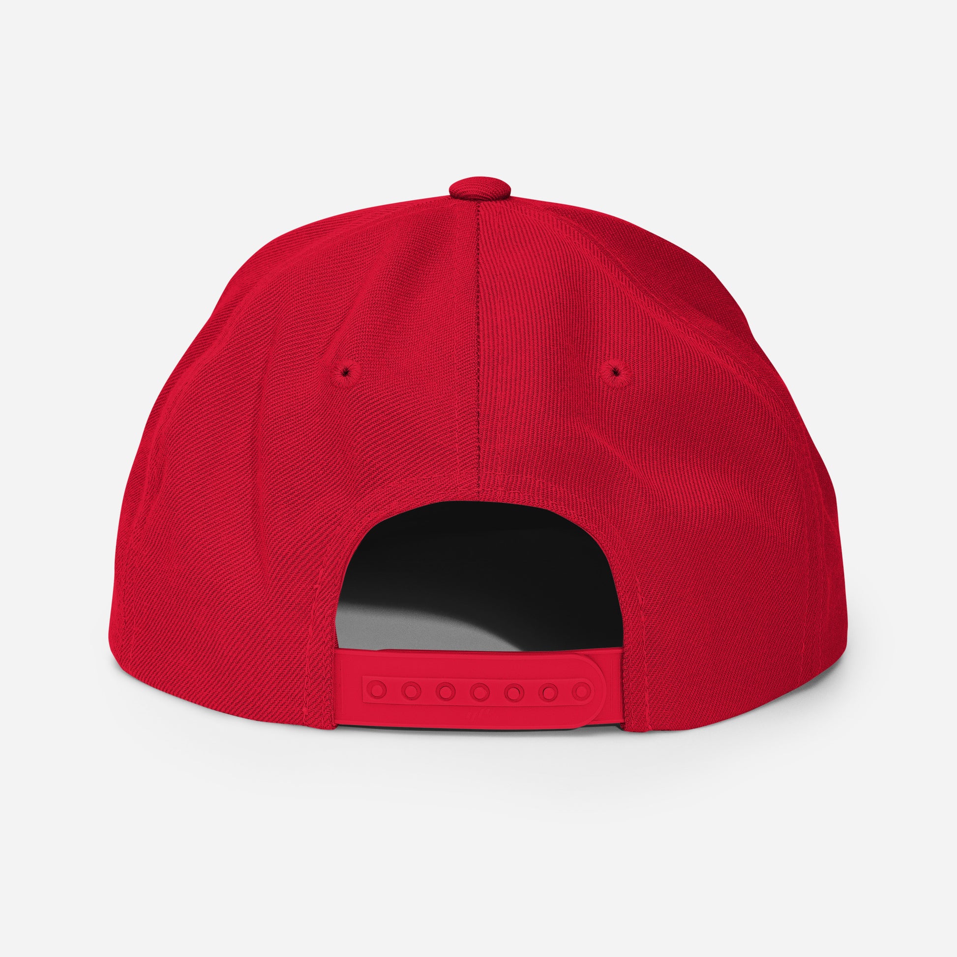 Royalty Classic Snapback - Red - Back View 2