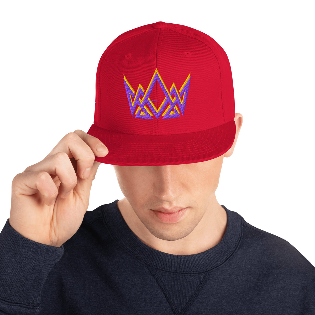 Royalty Classic Snapback - Red - Back View 3
