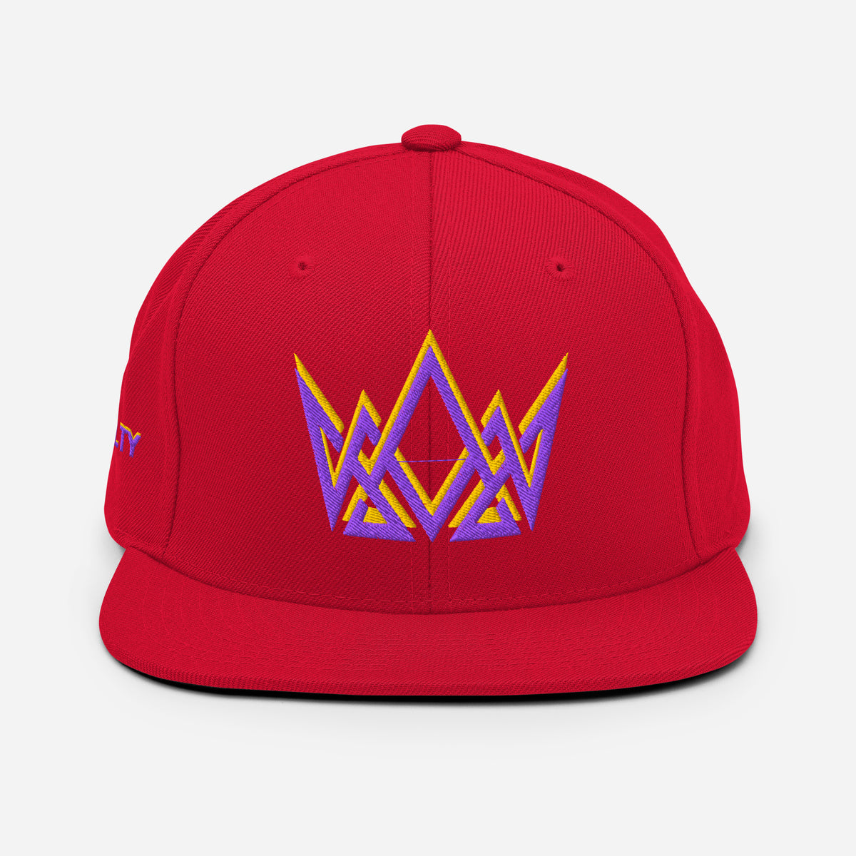 Royalty Classic Snapback - Red - Back View 4
