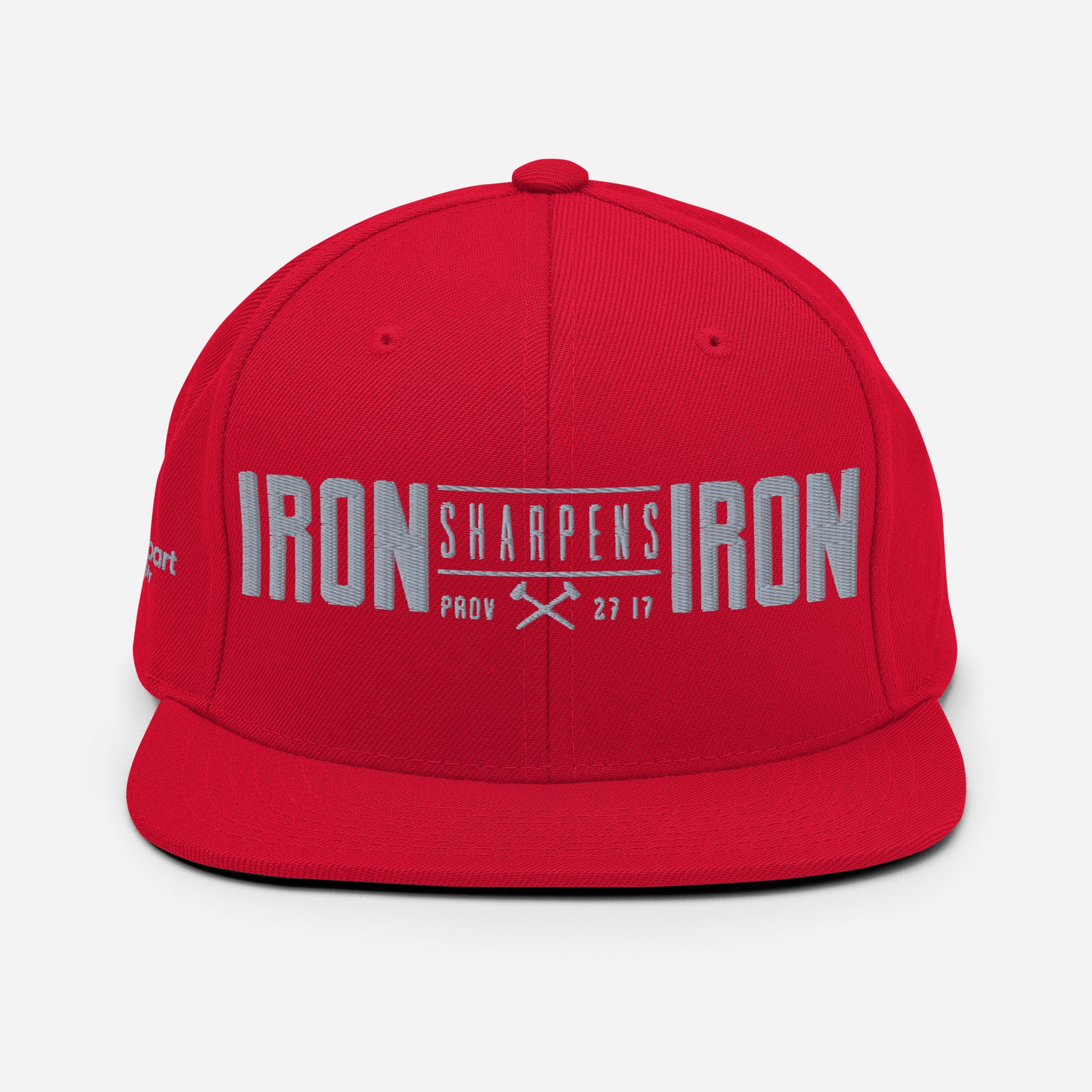 Men's Iron Sharpens Iron Classic Snapback - Red - Back View 2
