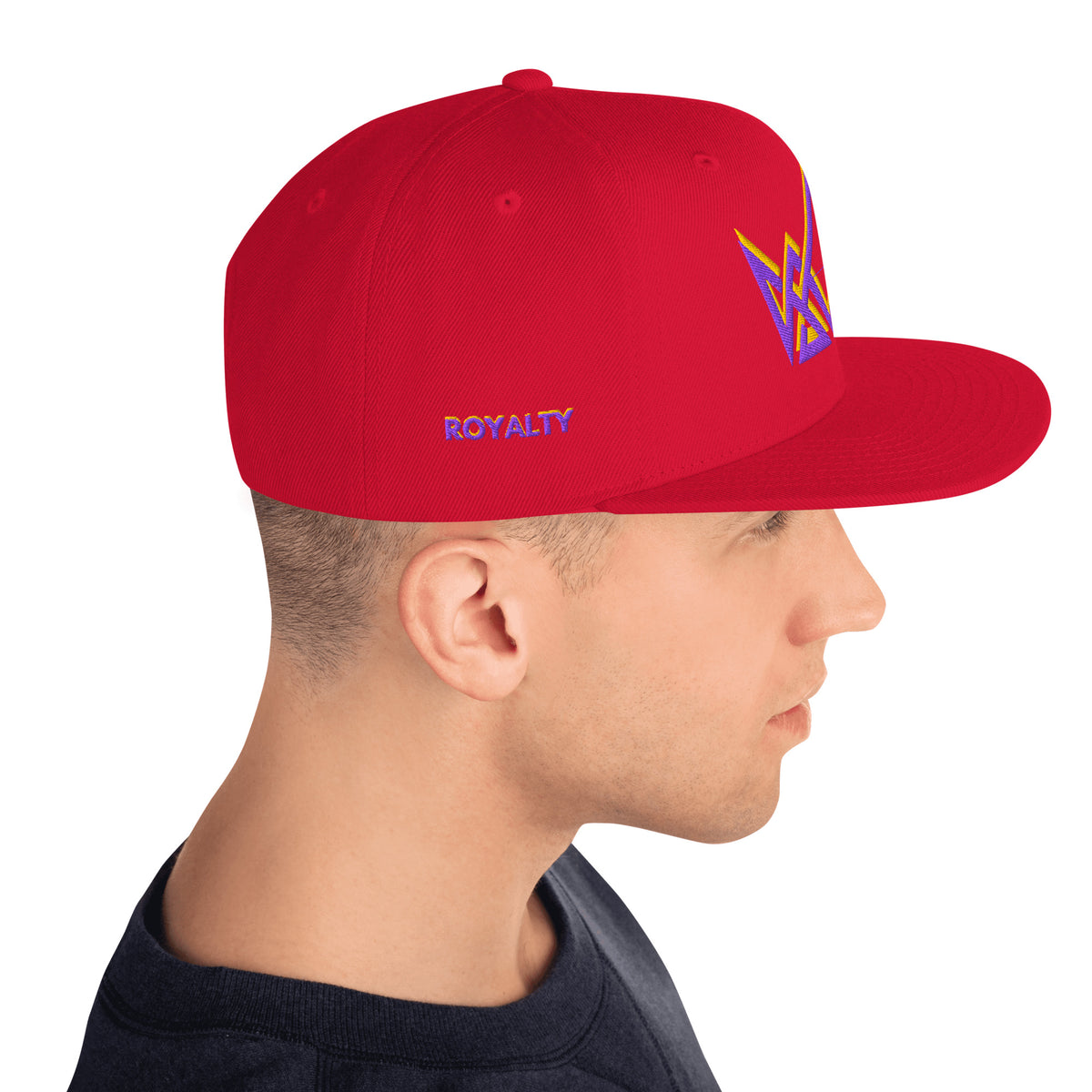 Royalty Classic Snapback - Red - Right Side View