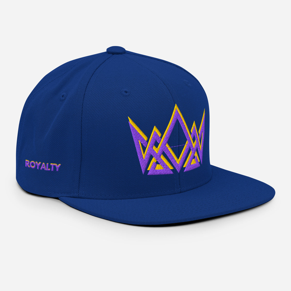 Royalty Classic Snapback - Royal Blue - Right Front View