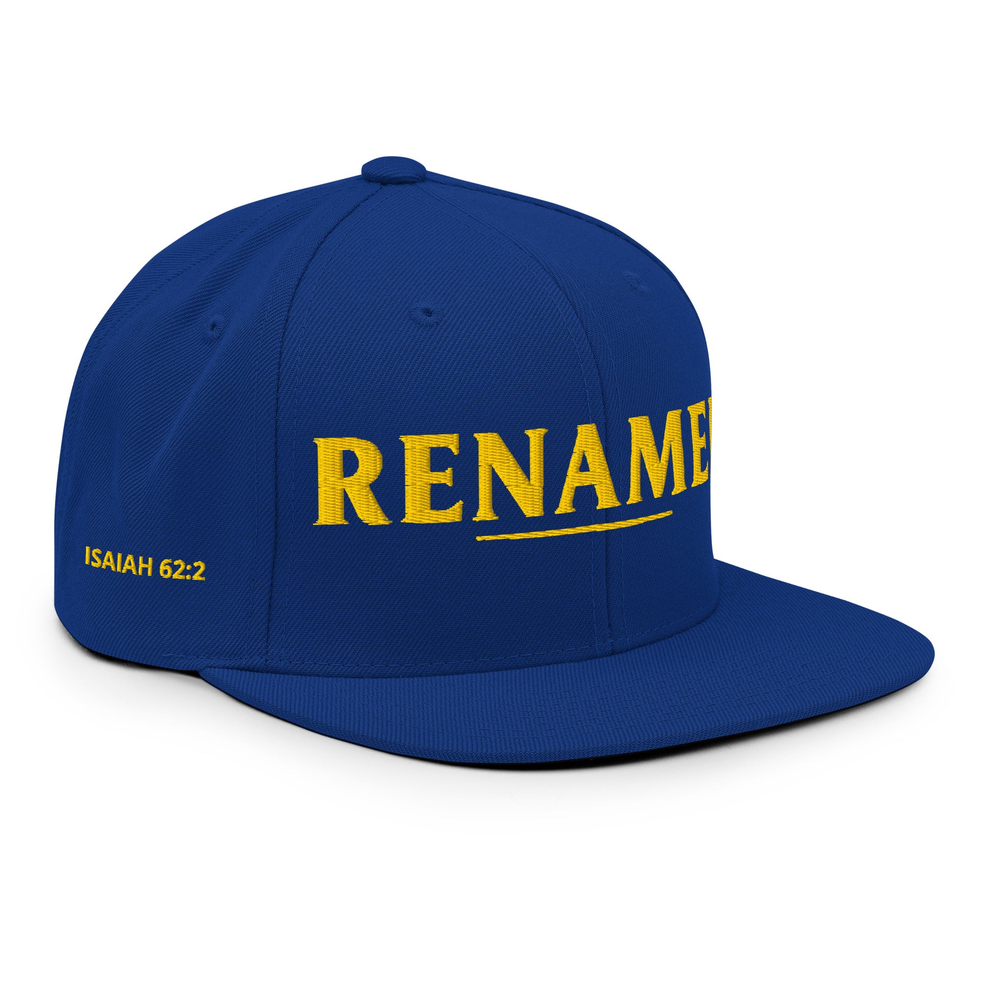 Renamed Classic Snapback - Royal Blue - Right Front View