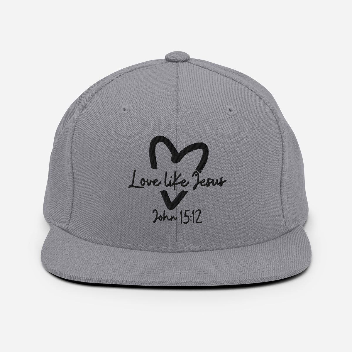 Love Like Jesus Classic Snapback - Silver - Back View