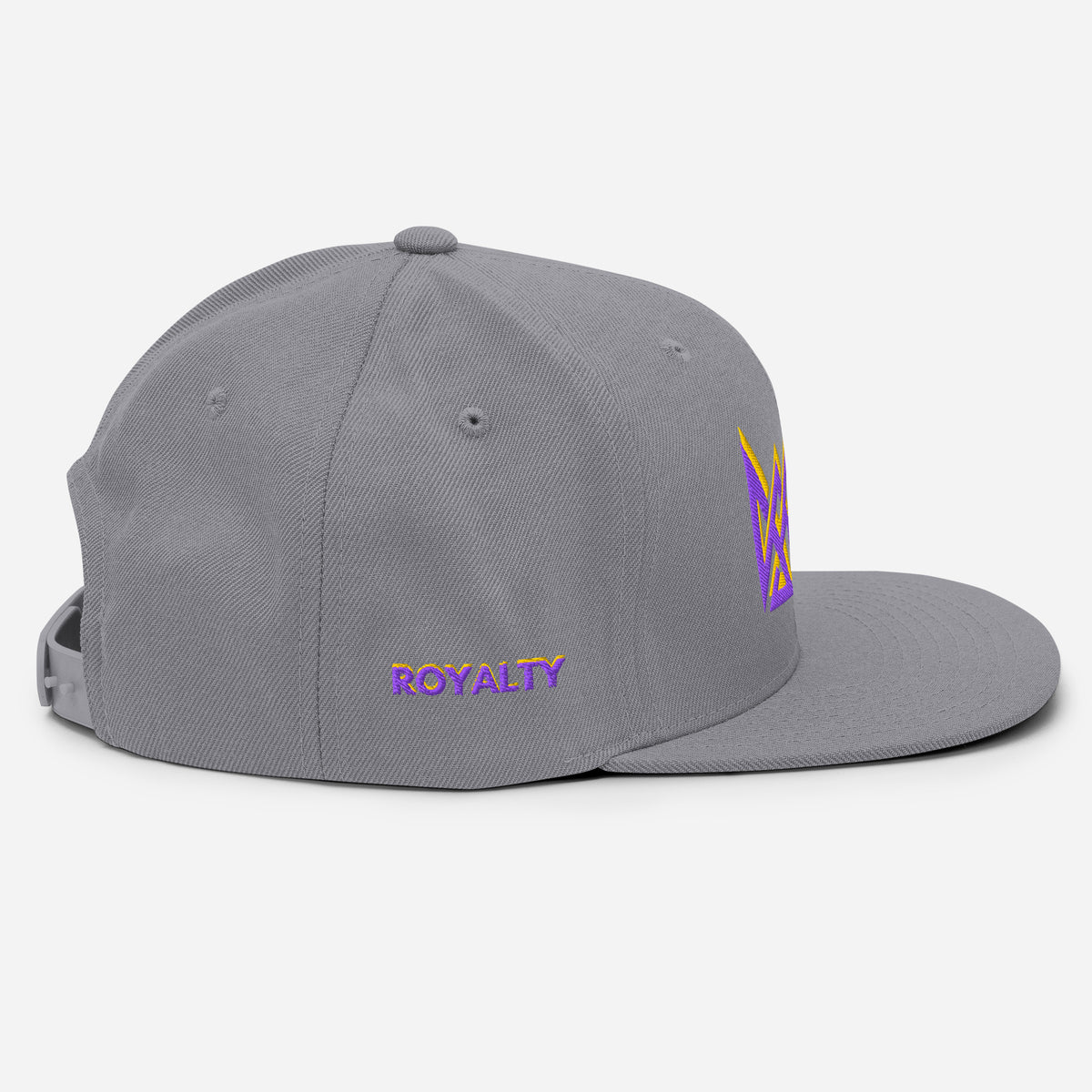 Royalty Classic Snapback - Silver - Right Side View 2