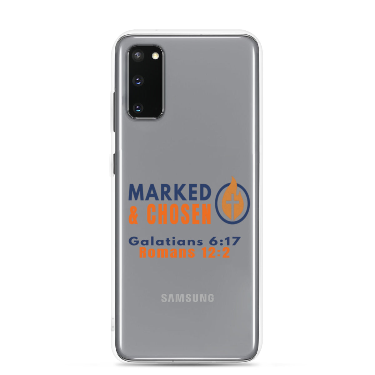 Marked & Chosen Clear Samsung Galaxy Case - Samsung Galaxy S20 - On-Phone View