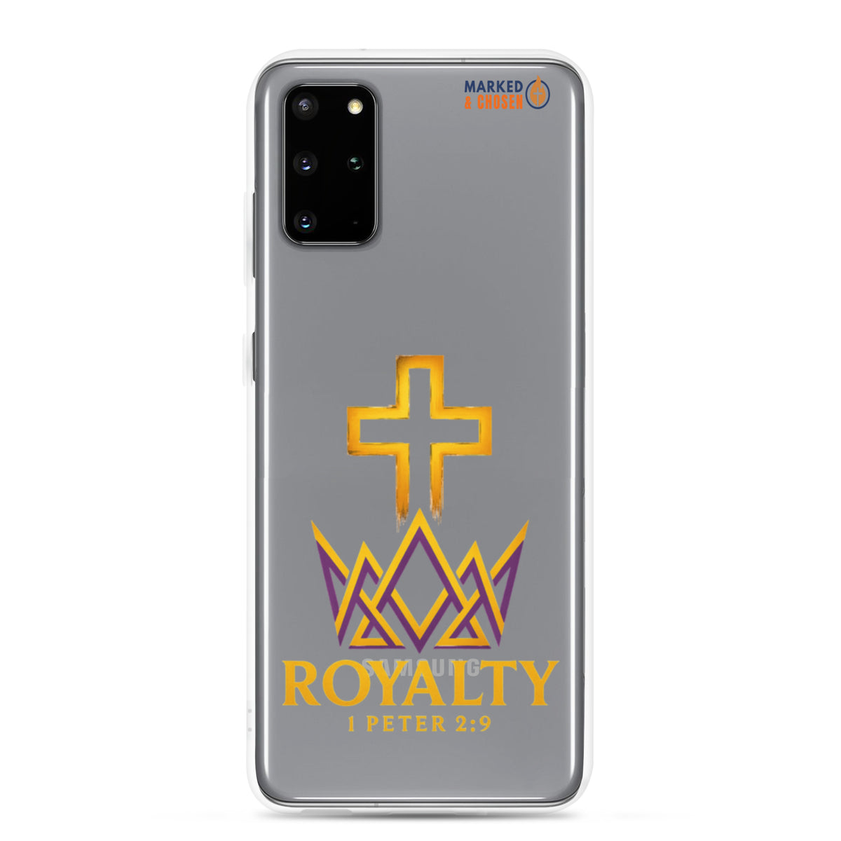 Royalty Clear Samsung Galaxy Case - Samsung Galaxy S20 Plus - On-Phone View