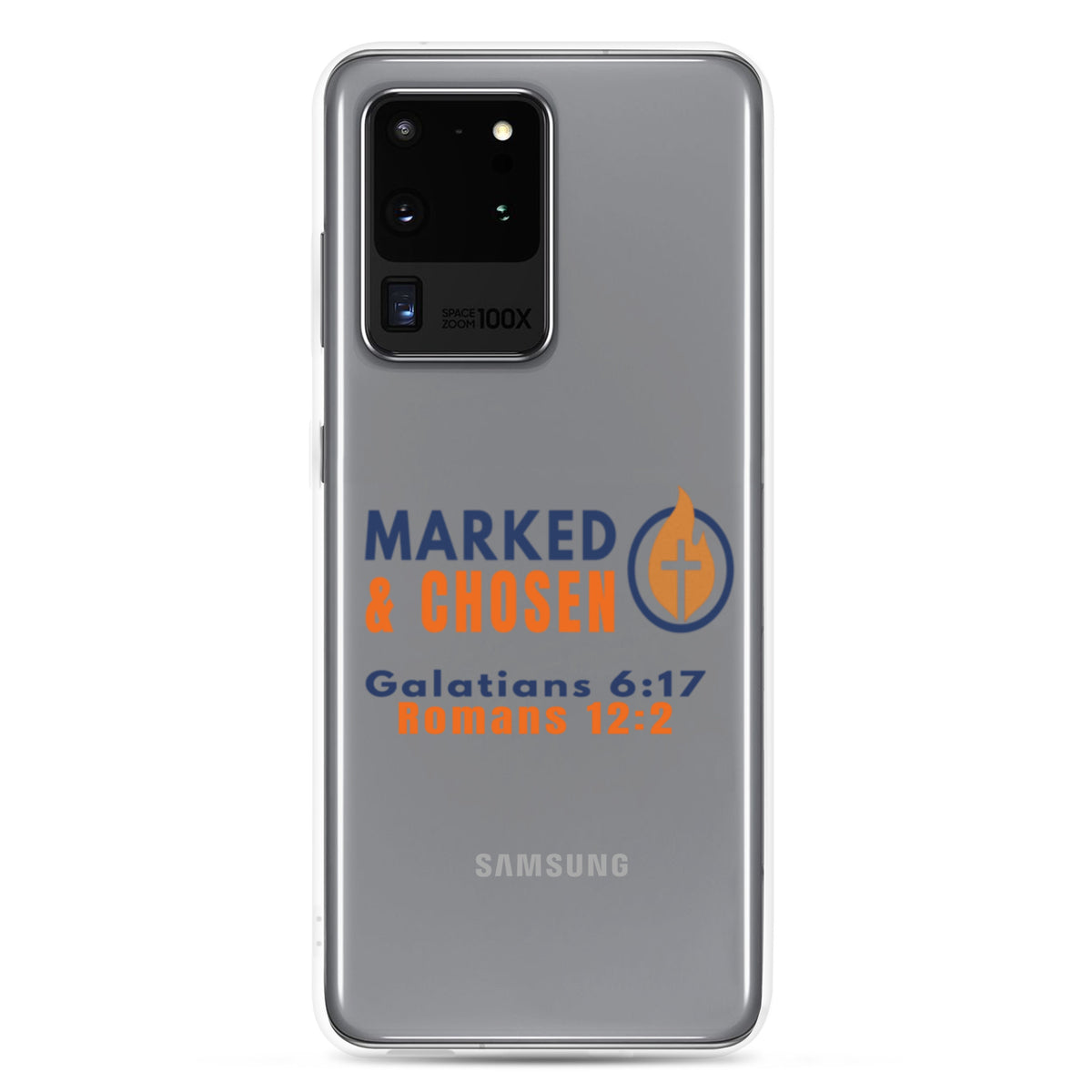 Marked & Chosen Clear Samsung Galaxy Case - Samsung Galaxy S20 Ultra - On-Phone View