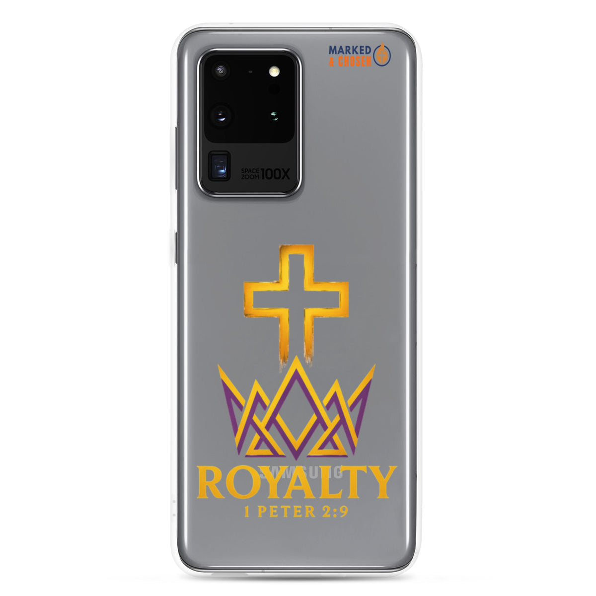 Royalty Clear Samsung Galaxy Case - Samsung Galaxy S20 Ultra - On-Phone View