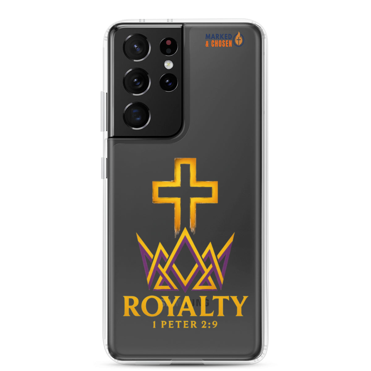 Royalty Clear Samsung Galaxy Case - Samsung Galaxy S21 Ultra - On-Phone View