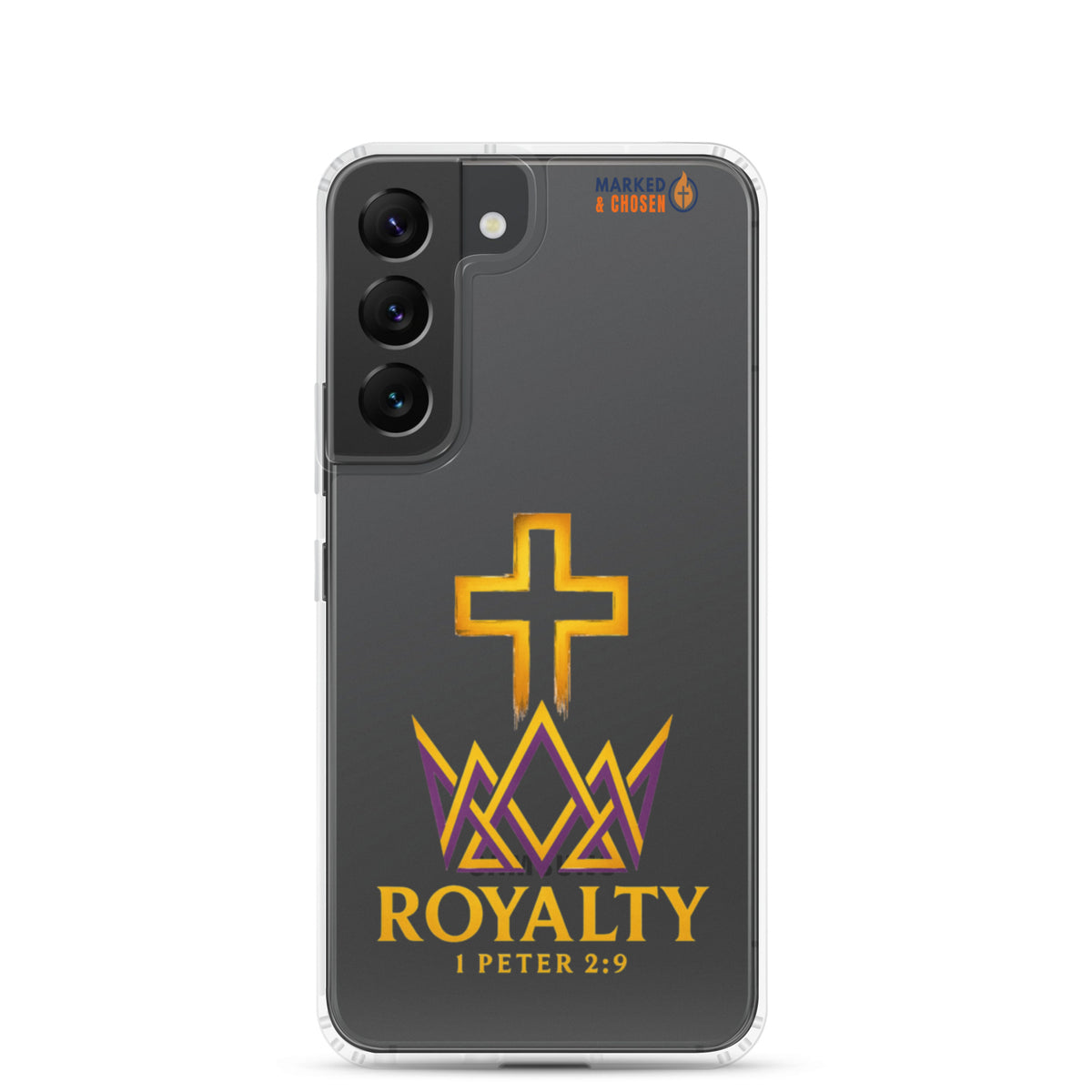 Royalty Clear Samsung Galaxy Case - Samsung Galaxy S22 - On-Phone View