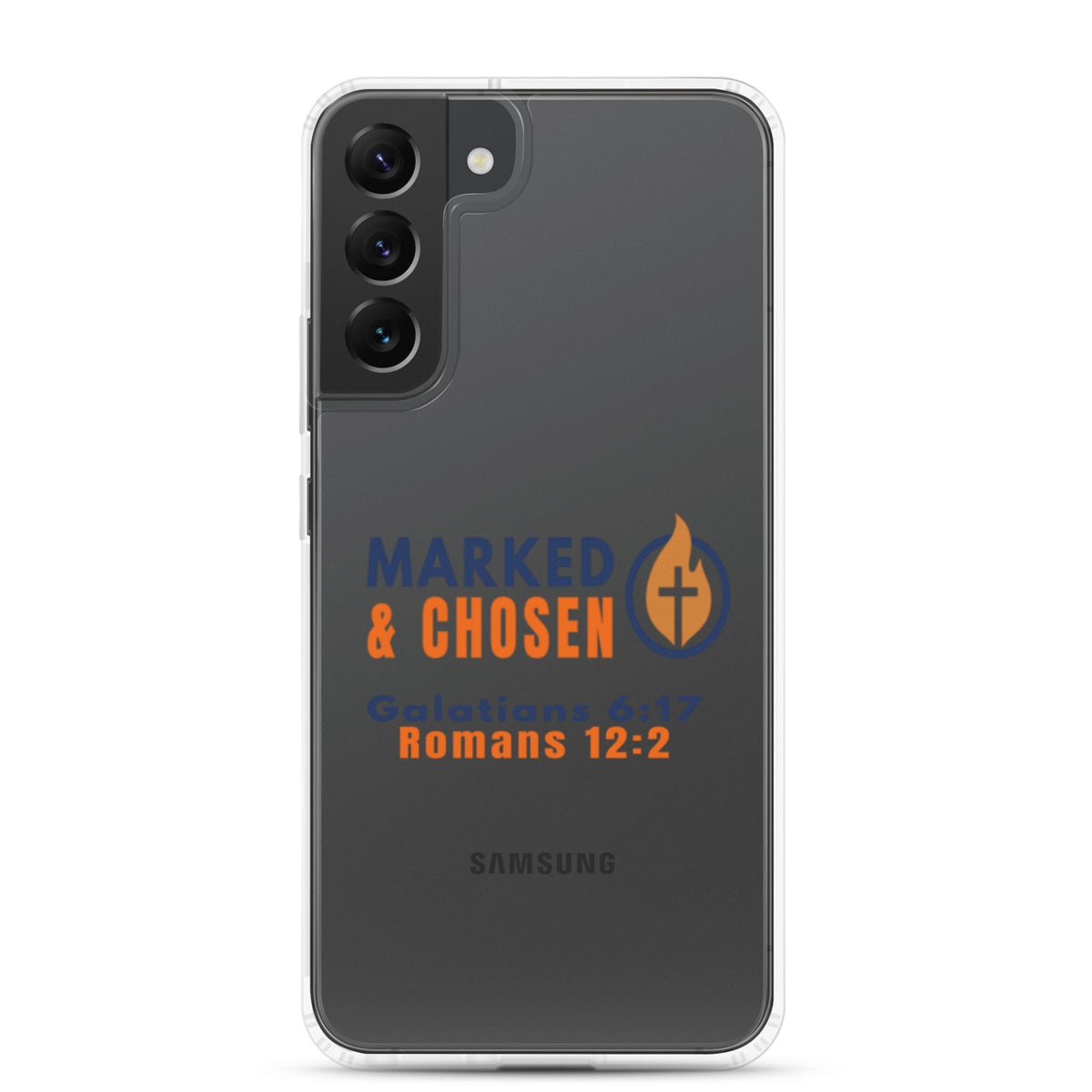 Marked & Chosen Clear Samsung Galaxy Case - Samsung Galaxy S22 Plus - On-Phone View