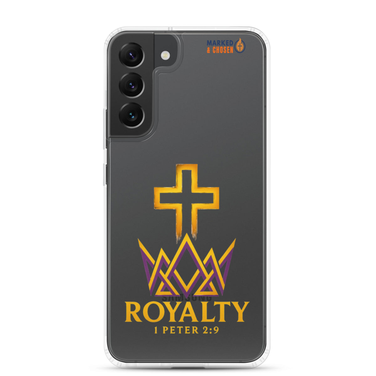 Royalty Clear Samsung Galaxy Case - Samsung Galaxy S22 Plus - On-Phone View