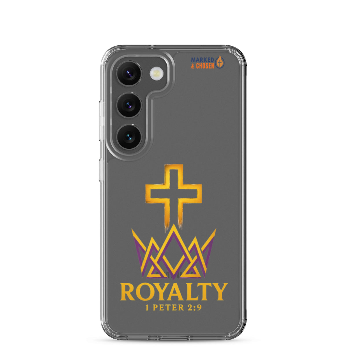Royalty Clear Samsung Galaxy Case - Samsung Galaxy S23 - On-Phone View