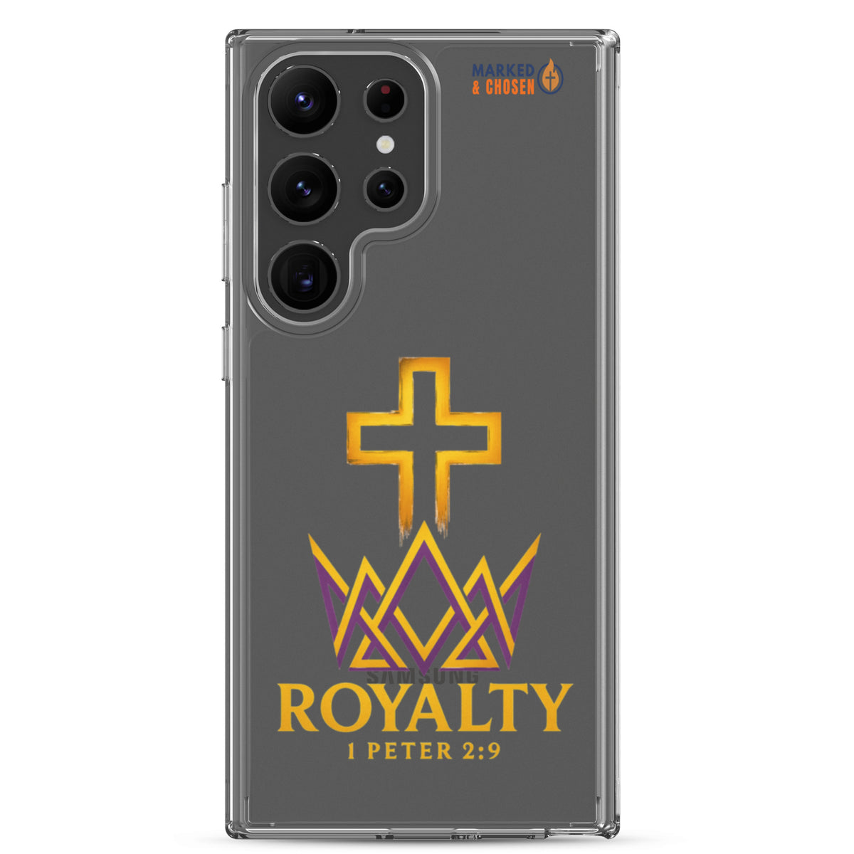 Royalty Clear Samsung Galaxy Case - Samsung Galaxy S23 Ultra - On-Phone View