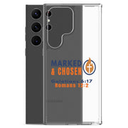 Marked & Chosen Clear Samsung Galaxy Case - Samsung Galaxy S23 Ultra - With-Phone View