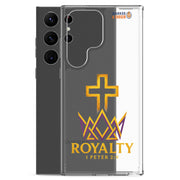Royalty Clear Samsung Galaxy Case - Samsung Galaxy S23 Ultra - With-Phone View