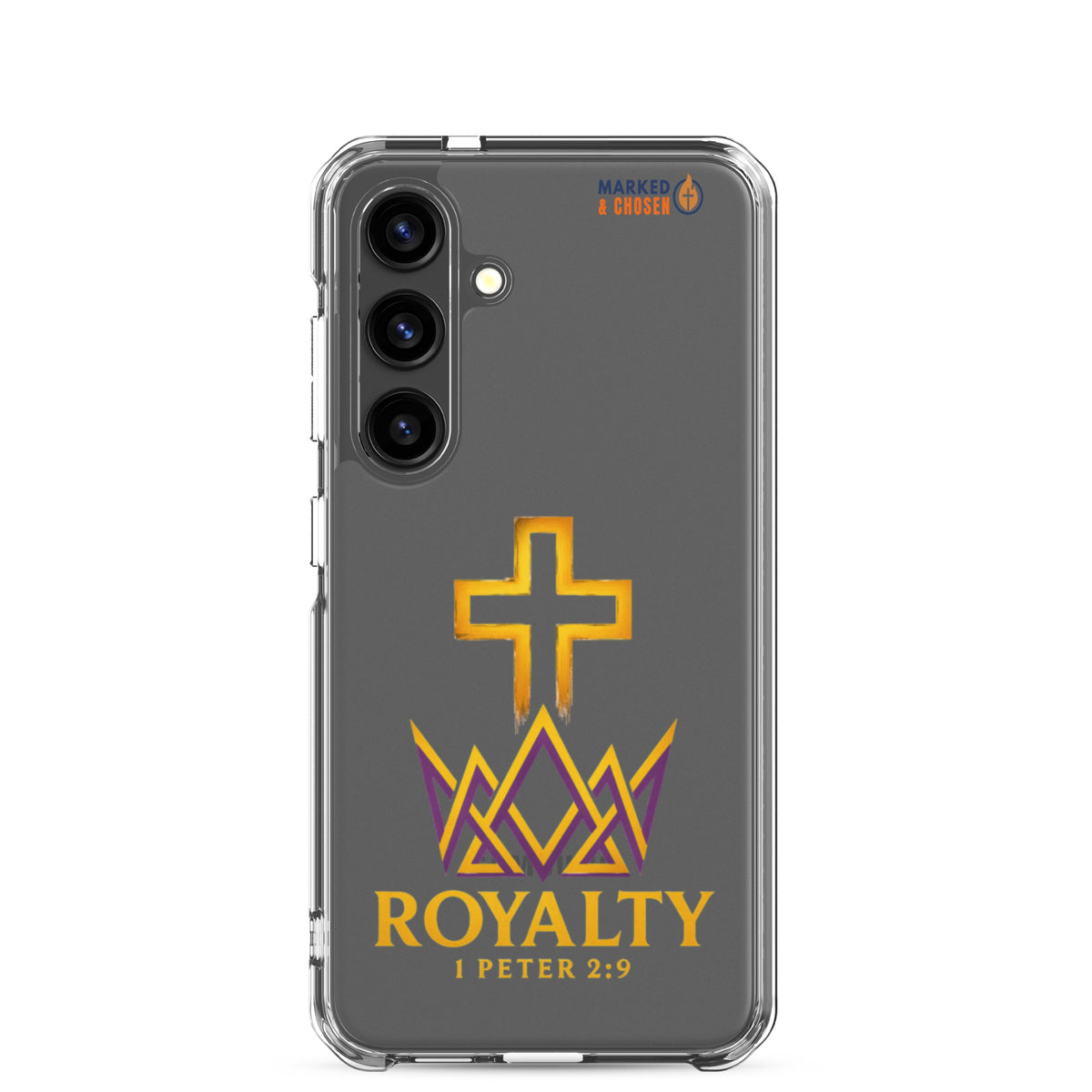 Royalty Clear Samsung Galaxy Case - Samsung Galaxy S24 - On-Phone View