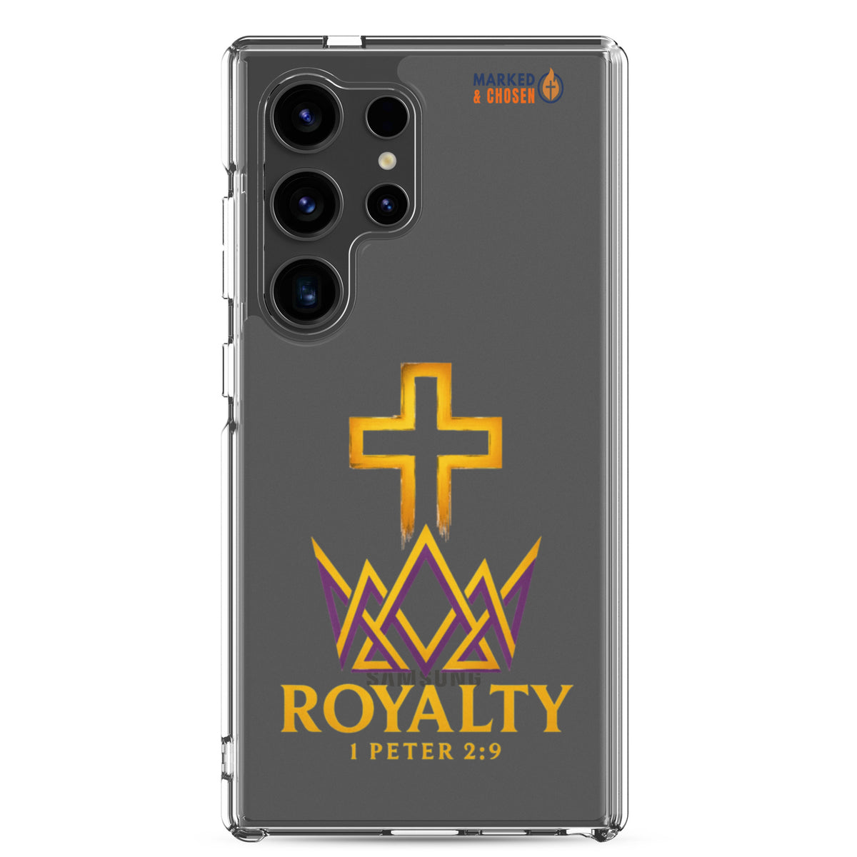 Royalty Clear Samsung Galaxy Case - Samsung Galaxy S24 Ultra - On-Phone View