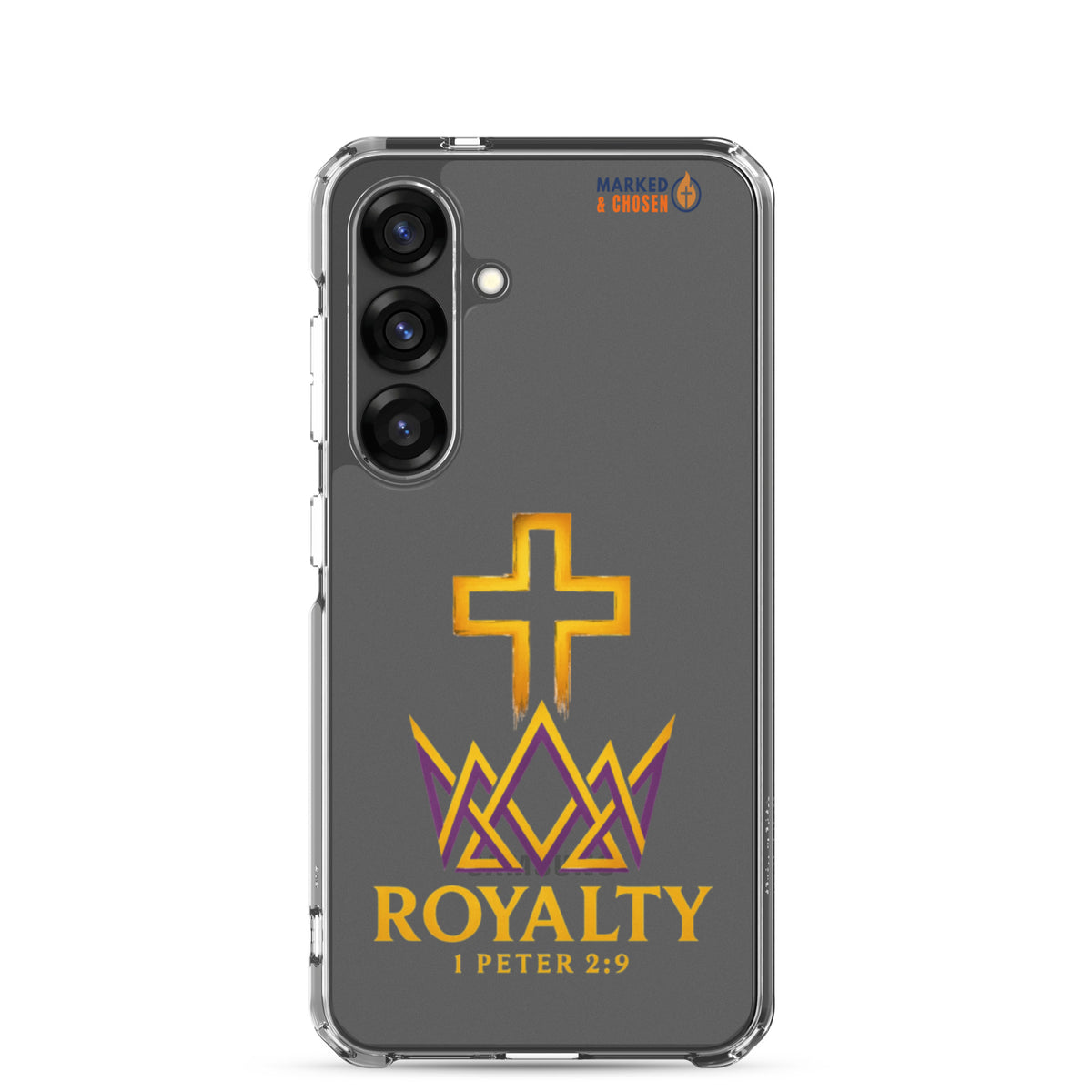 Royalty Clear Samsung Galaxy Case - Samsung Galaxy S25 - On-Phone View