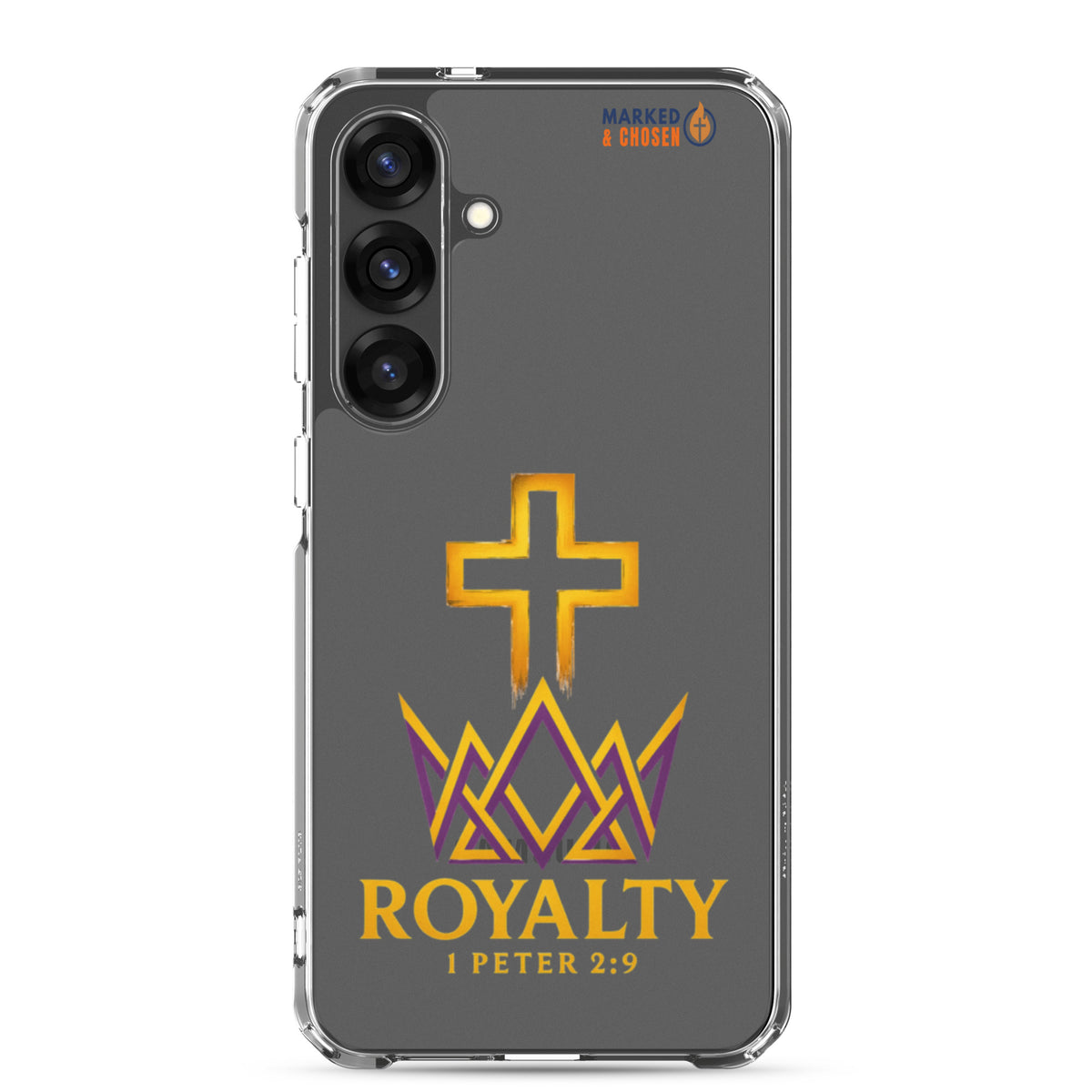 Royalty Clear Samsung Galaxy Case - Samsung Galaxy S25 Plus - On-Phone View