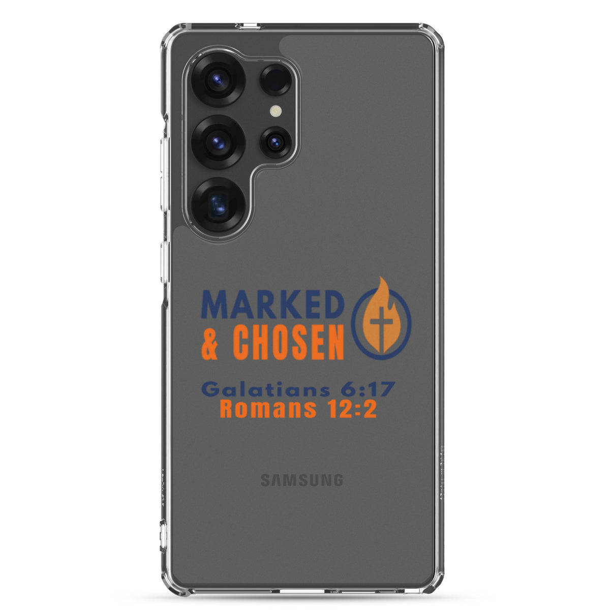 Marked & Chosen Clear Samsung Galaxy Case - Samsung Galaxy S25 Ultra - On-Phone View