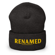 Renamed Cuffed Beanie - Dark Grey - Front View