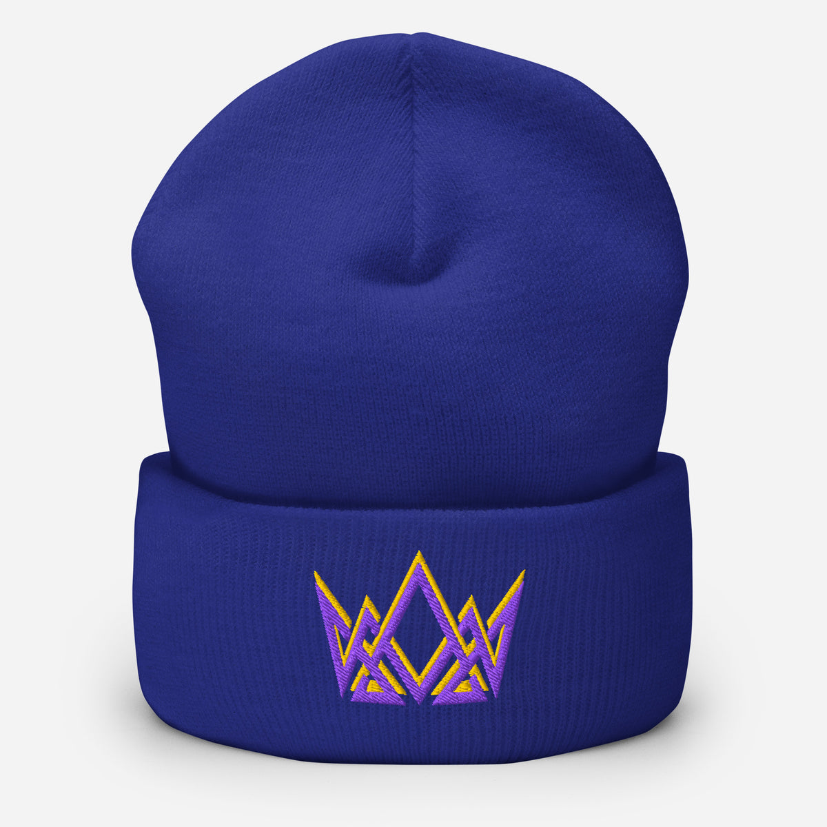 Royalty Cuffed Beanie - Royal - Front View