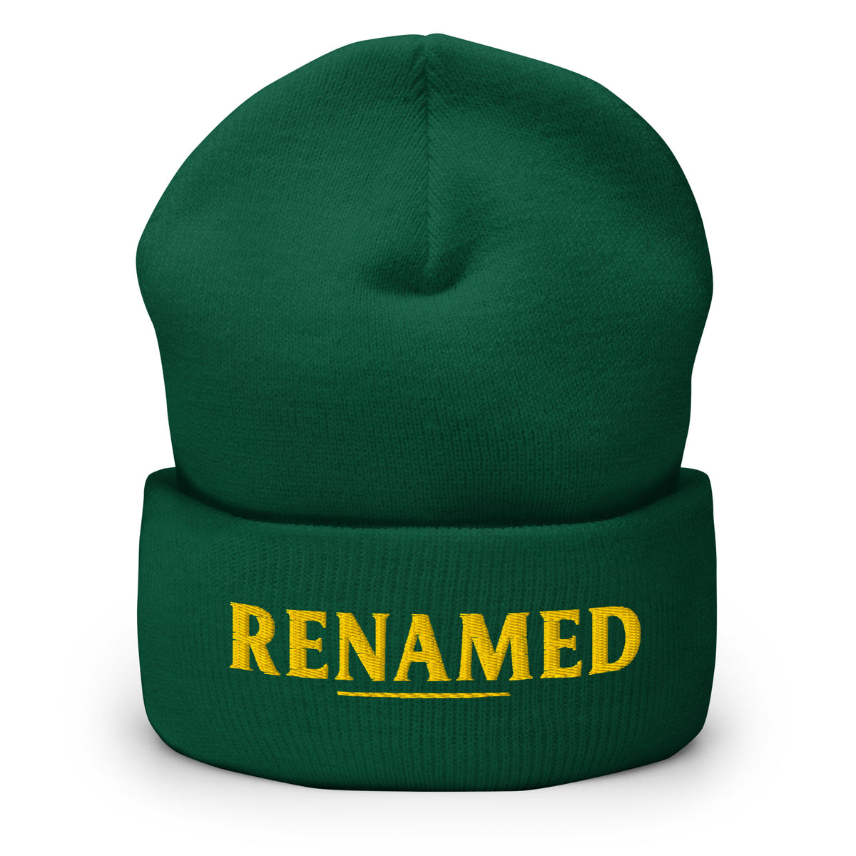 Renamed Cuffed Beanie - Spruce - Front View