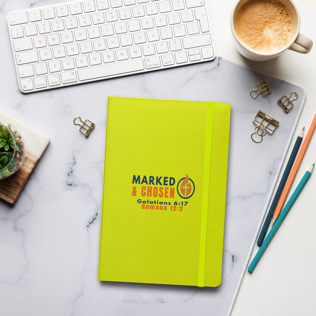 Marked & Chosen Bound Notebook - Lime - Front View