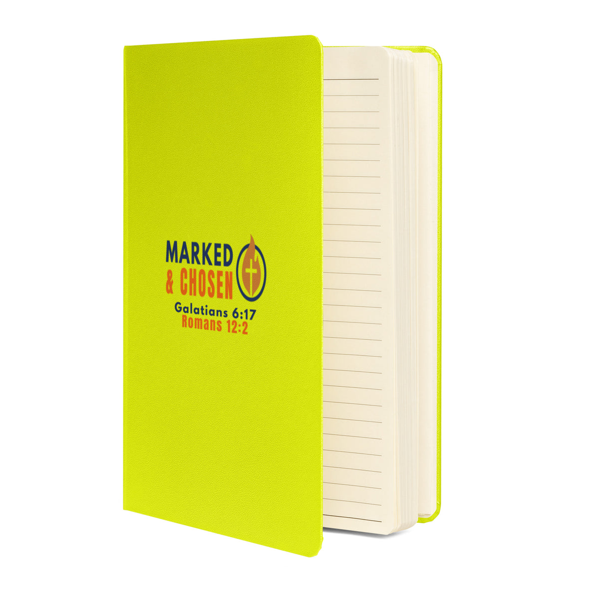 Marked & Chosen Bound Notebook - Lime - Front View 2