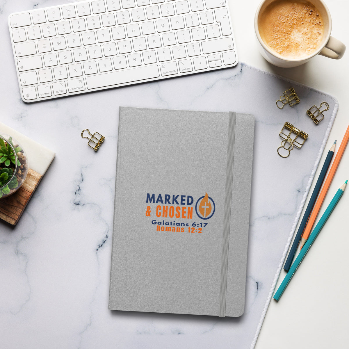 Marked & Chosen Bound Notebook - Silver - Front View