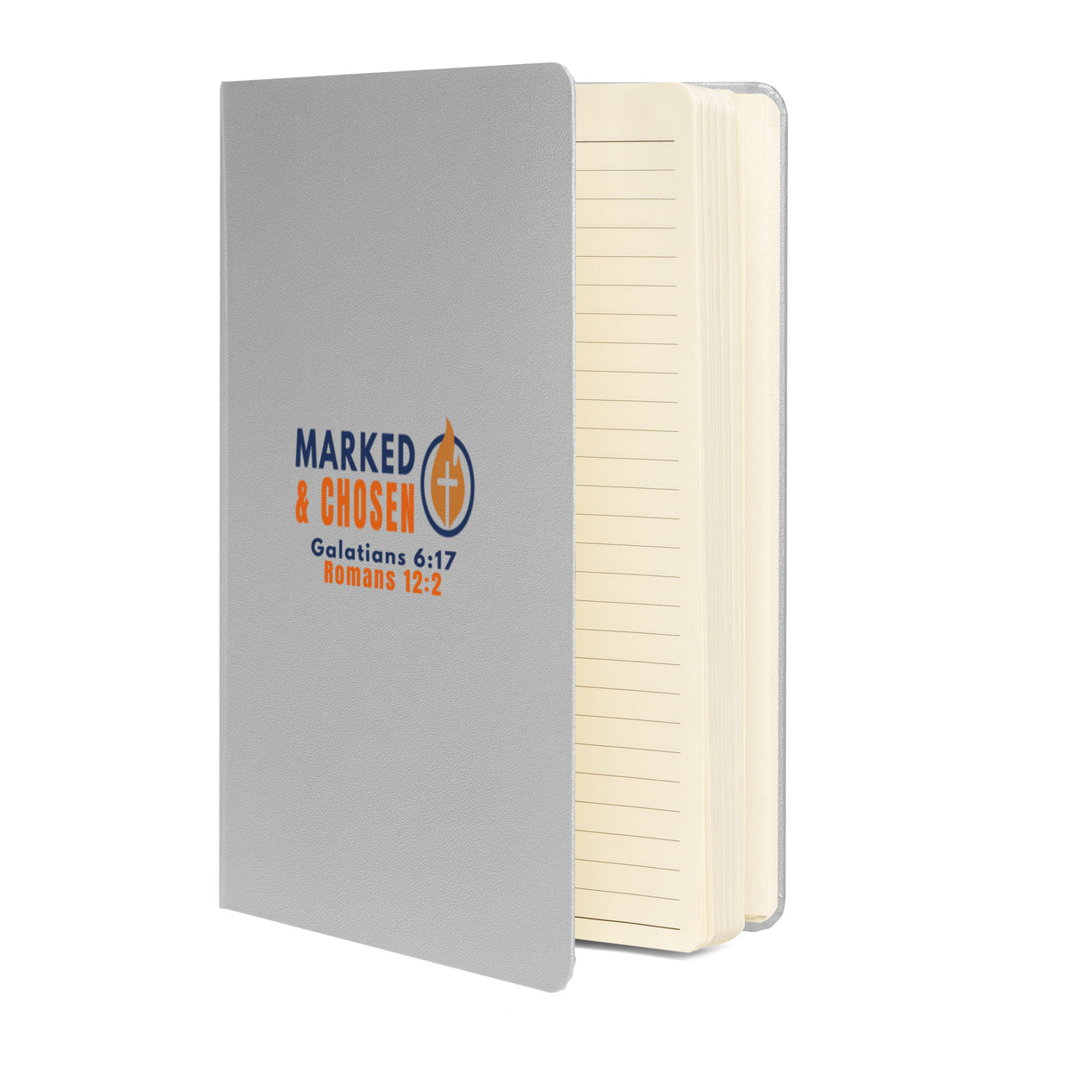 Marked & Chosen Bound Notebook - Silver - Front View 2