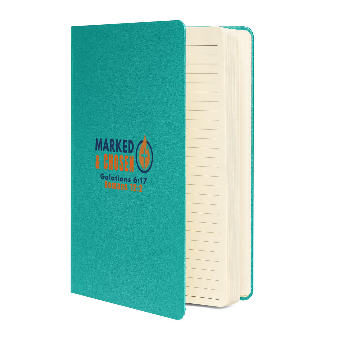 Marked & Chosen Bound Notebook - Turquoise - Front View