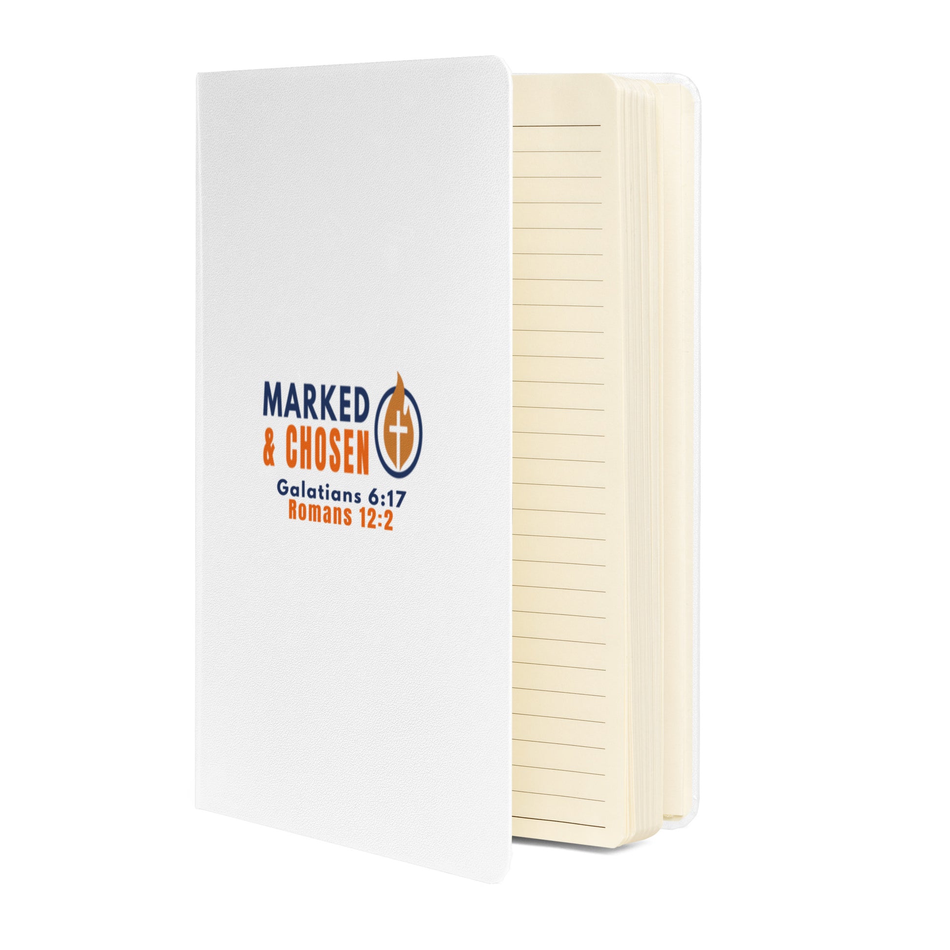 Marked & Chosen Bound Notebook - White - Front View 2