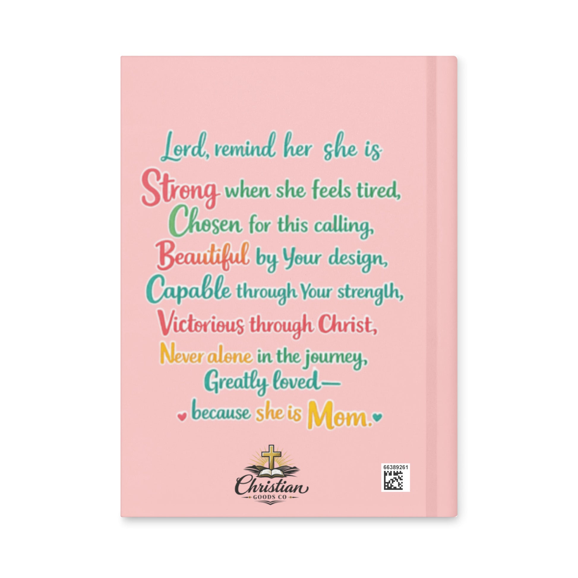 She is Mom Journal - White - Back View