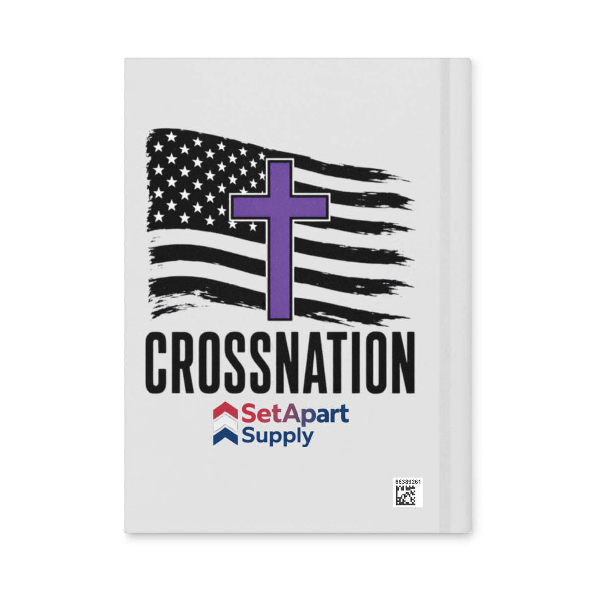 Heroes in Christ Security Journal - White 8 × 5.75 in - Back View
