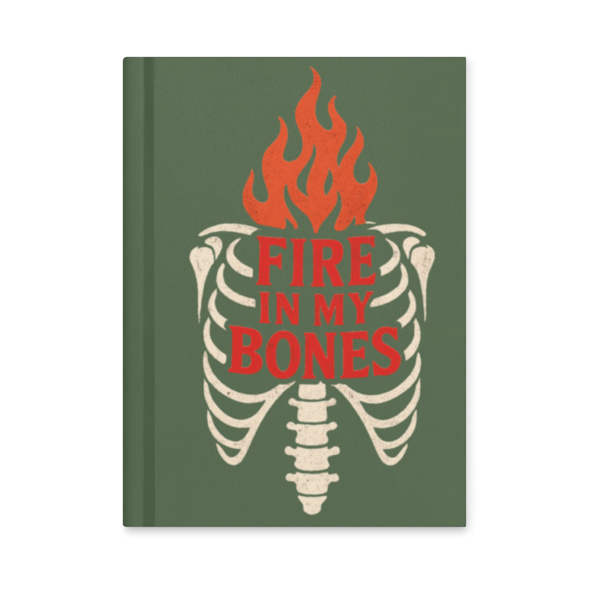 Fire in My Bones Journal - White - Front View