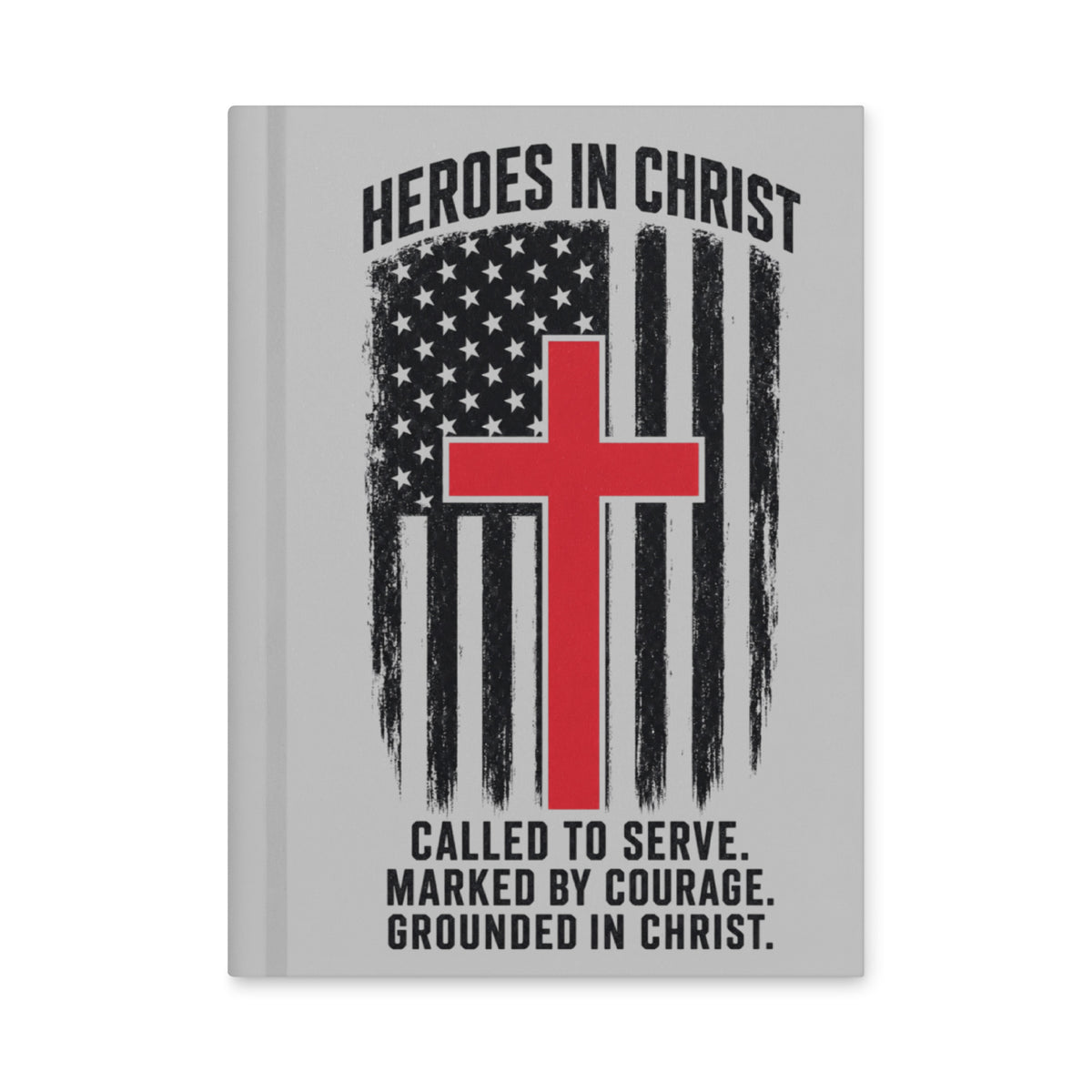 Heroes in Christ Fire & Rescue Journal - White 8 × 5.75 in - Front View