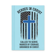 Heroes in Christ Police Journal - White 8 × 5.75 in - Front View