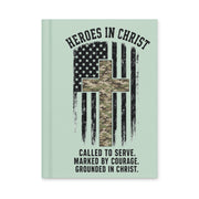 Heroes in Christ Army & Air Force Camo Journal - Hardcover Journal - Front View