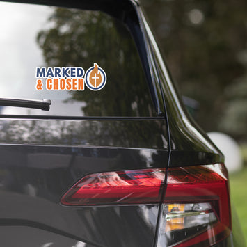 Marked & Chosen Sticker - 15″×3.75″ - Front View