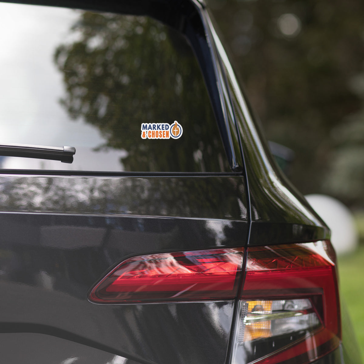 Marked & Chosen Sticker - 4″×4″ - Front View