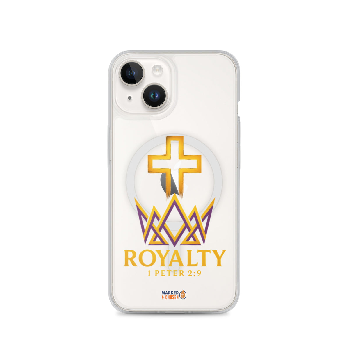 Royalty Clear MagSafe iPhone Case - iPhone 14 - Front View