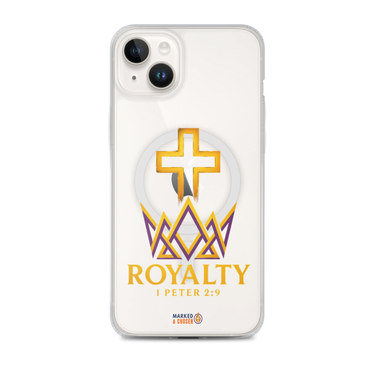Royalty Clear MagSafe iPhone Case - iPhone 14 Plus - Front View