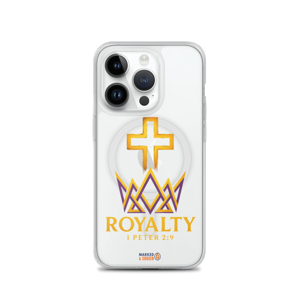 Royalty Clear MagSafe iPhone Case - iPhone 14 Pro - Front View