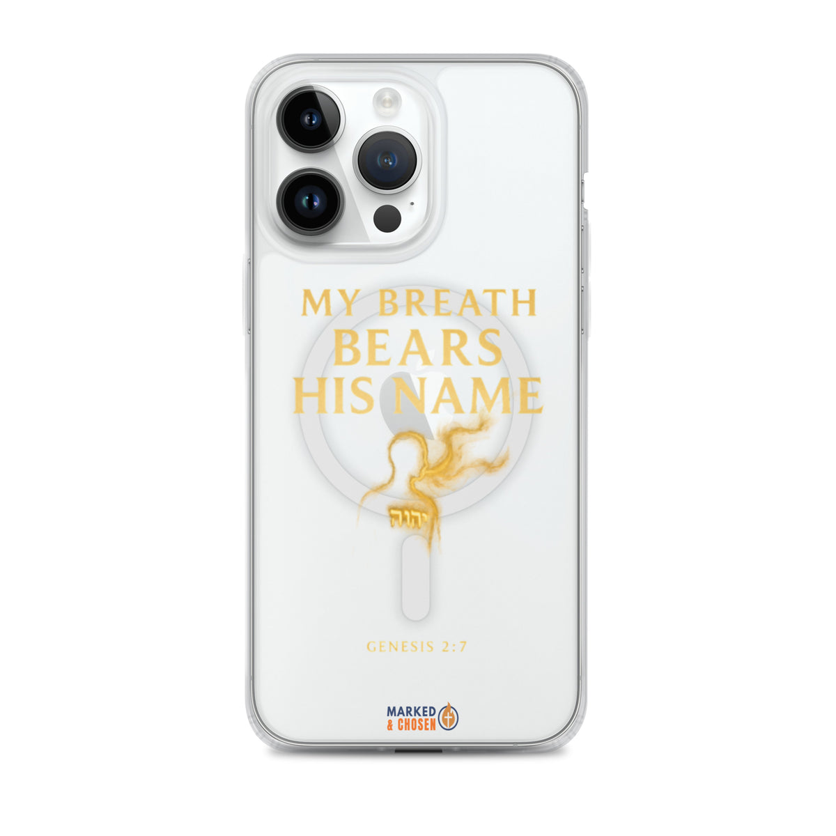 My Breath Bears His Name Clear iPhone Case - iPhone 14 Pro Max - Front View